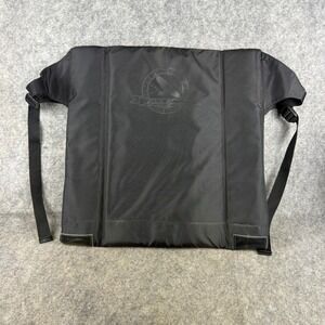 Eddie Bauer Stadium Seat Folding Portable Bleacher Chair Black Nylon Adjustable